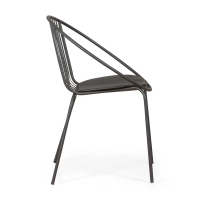 Sedia in metallo Bali - Robusta e moderna per uso interno ed esterno - - Bali Mobilie Design
