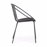 Silla Metálica Bali - Resistente y moderna para exterior e interior - Mueble Design