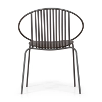 Cadeira metálica Bali - Robusta e moderna para utilização no interior e no exterior - - Bali Mueble Design