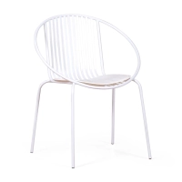 Cadeira metálica Bali - Robusta e moderna para utilização no interior e no exterior - - Bali Mueble Design