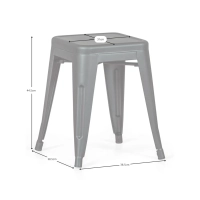 Jakkara industrial Bistro 45CM Matt - Industrial chair and stools and stools