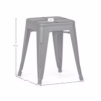 Taburete industrial Bistro 45CM Mate - Sillas y taburetes industriales