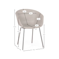 Silla Denver Tapizada en Polipiel - Diseño industrial y comodidad