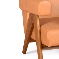 Sillón lounge Confort Compass - Elegancia retro vintage - Mueble Design