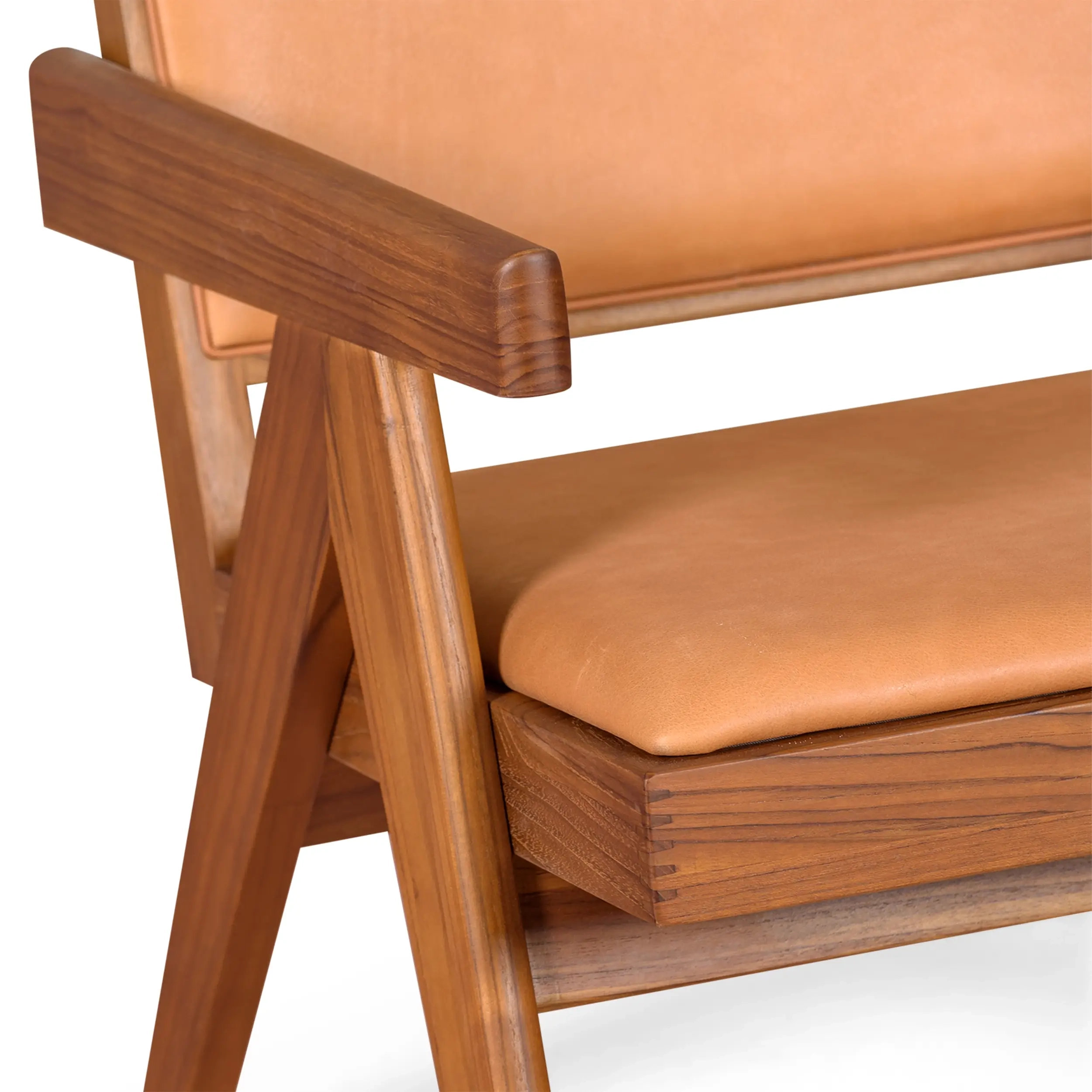 Lounge armchair Compass - Retro-vintage in Italian leather - Mueble Design