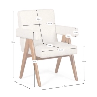 Cadeira Compass - Design retro vintage em madeira de teca - Mueble Design