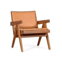 Lounge armchair Compass - Retro-vintage in Italian leather - Mueble Design