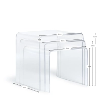 Set of acrylic side tables Plotu