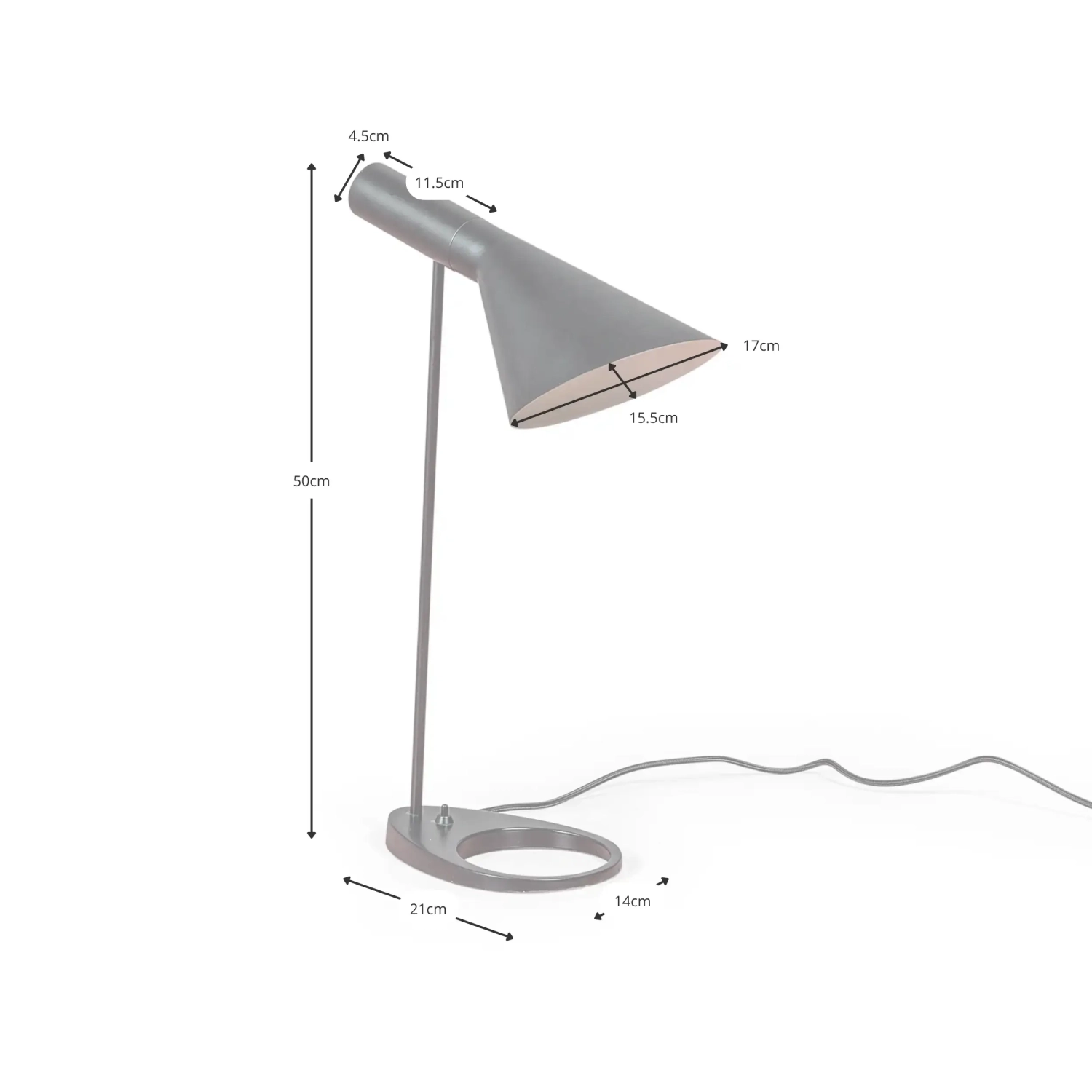 Jhon pöytävalaisin | Arne Jacobsenin inspiroima muotoilu teräksestä