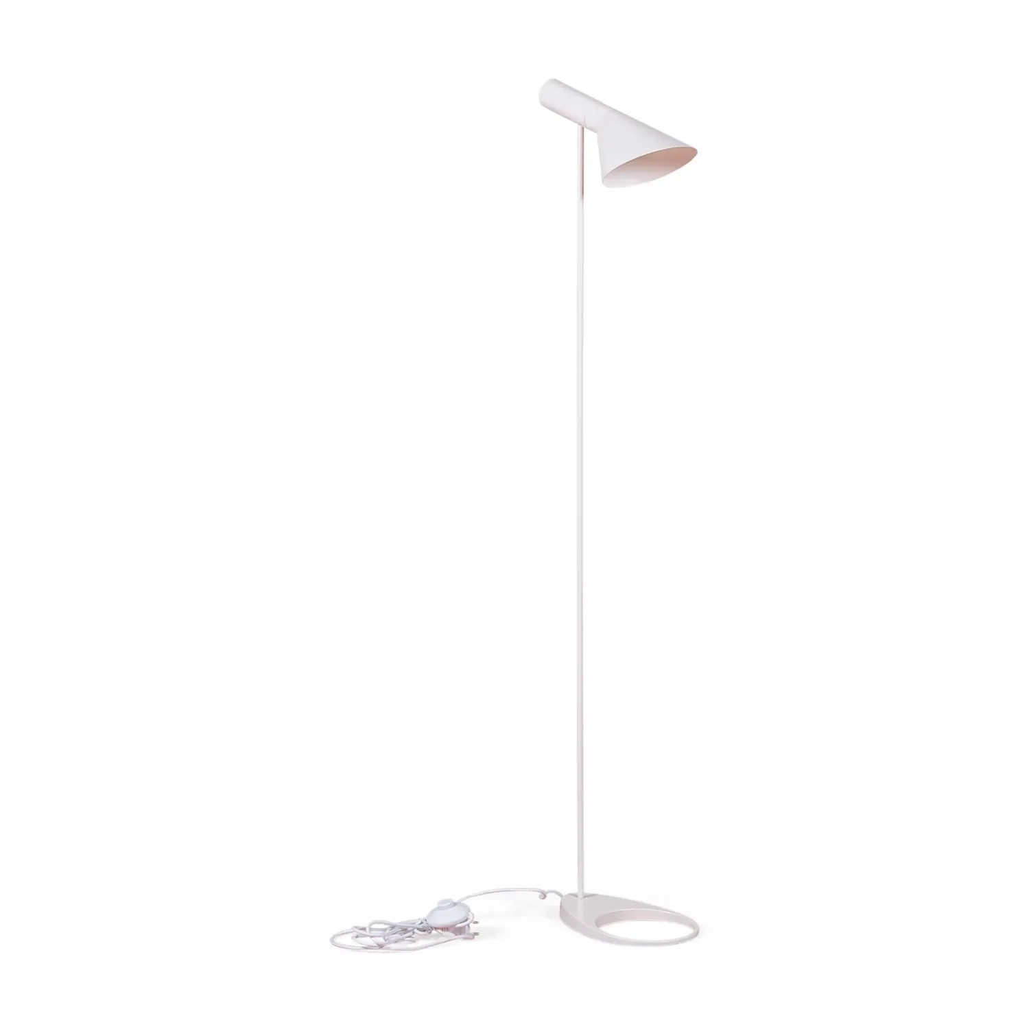 Lampada da terra Jhon | Design ispirato ad Arne Jacobsen in acciaio