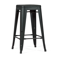Stool industrial Bistro 66 cm | Steel stackable glossy or mat steel