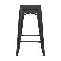 Stool industrial Bistro 66 cm | Steel stackable glossy or mat steel