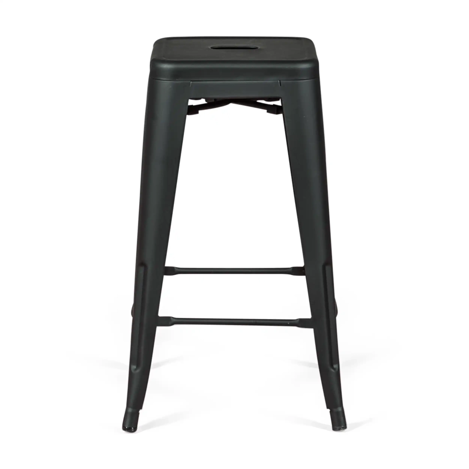 Jakkara teollinen Bistro 66 cm | Teräs pinottava kiiltävä tai mattainen