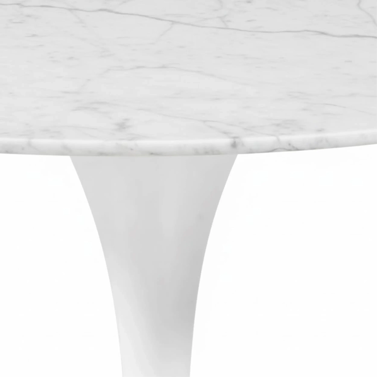 Oval Table Tulip 199 cm Carrara Marble | Saarinen Design for Luxury Dining Rooms