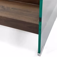 Coffee table Pot : Tempered glass with wooden drawer