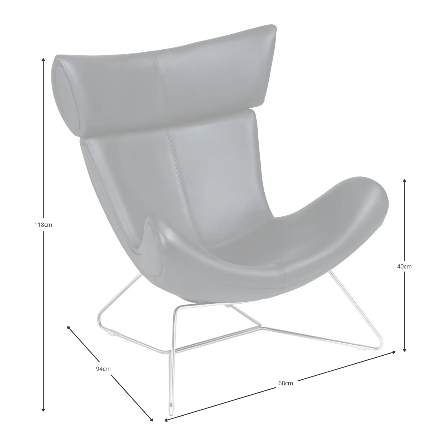 Butaca Emola Chair en Piel Italiana | Butaca moderna de diseño premium