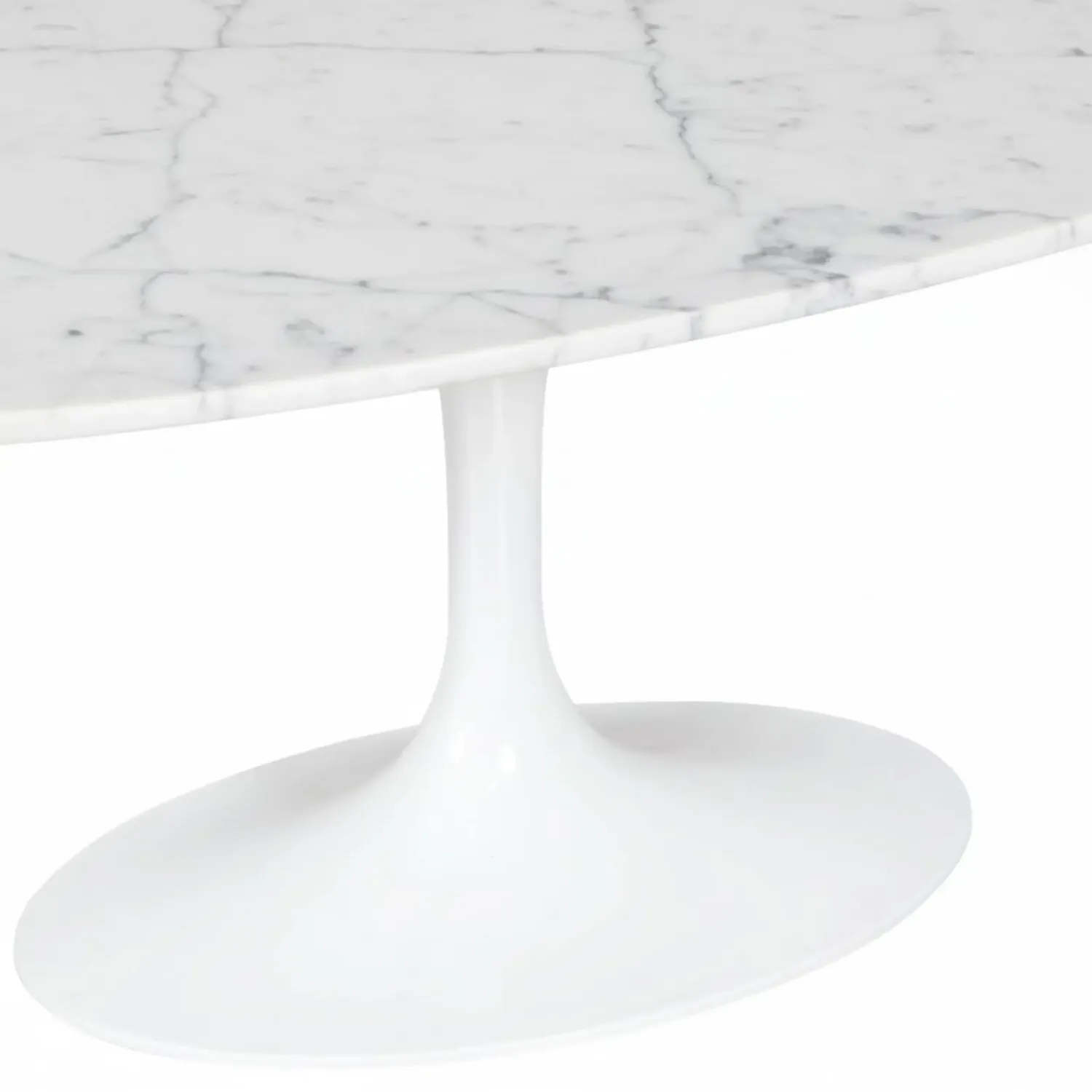 Lotus Coffee Table 120cm in Marble Carrara