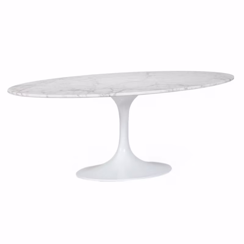 Lotus Coffee Table 120cm in Marble Carrara