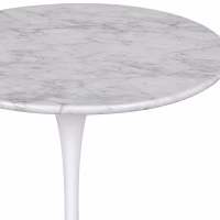 Inspiración Mesa Auxiliar Tulip Side Mármol Carrara Ø50 cm | Mueble Design