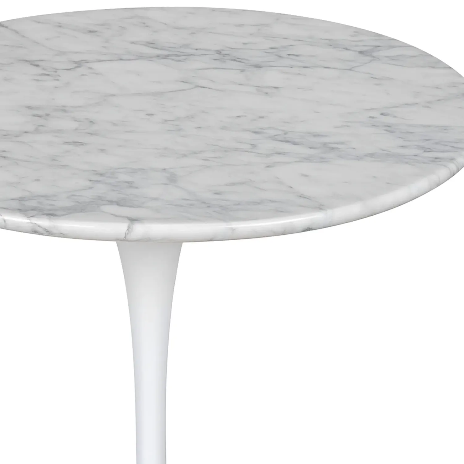 Inspiración Mesa Auxiliar Tulip Side Mármol Carrara Ø50 cm | Mueble Design
