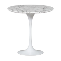 Inspiration Table d'appoint Tulip Table d'appoint en marbre de Carrare Ø50 cm Meubles Concept