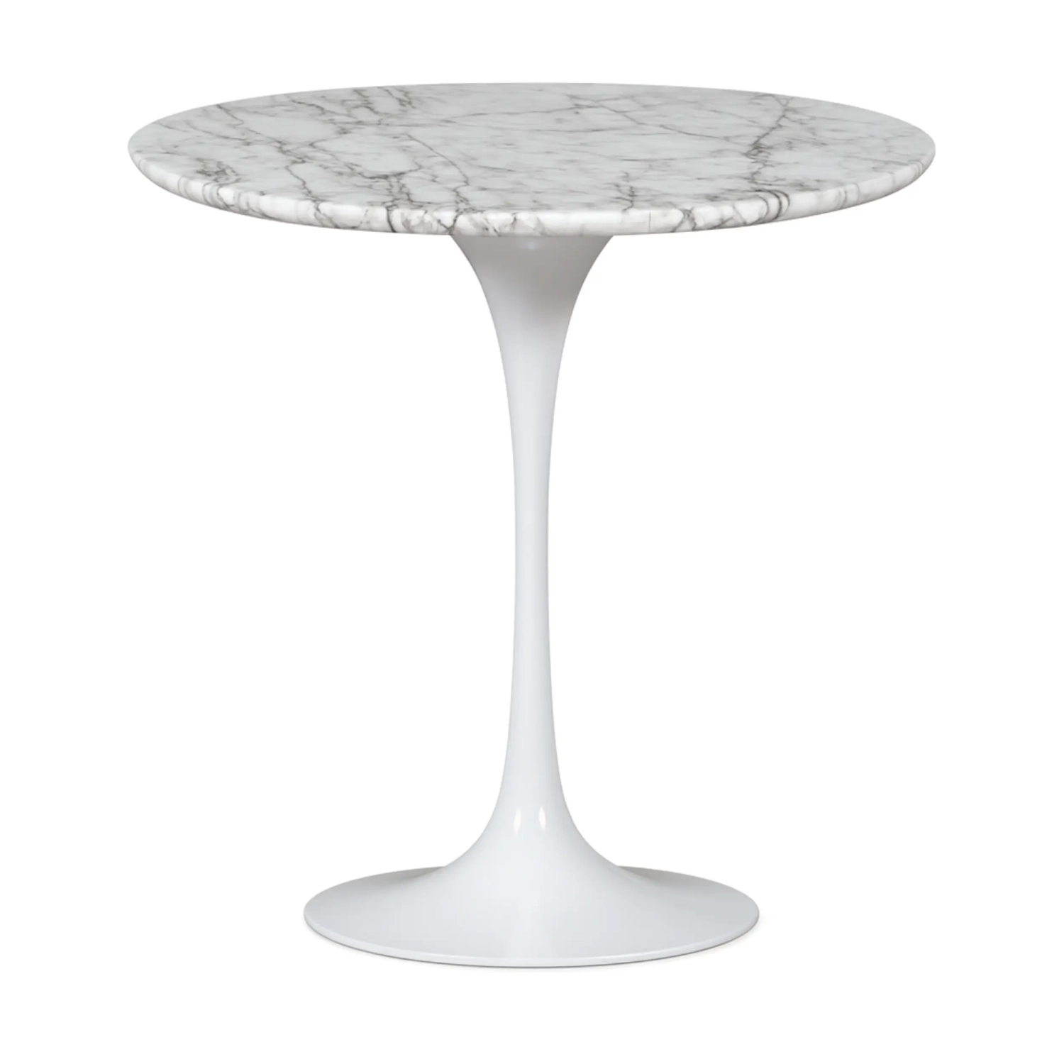 Inspiration Side Table Tulip Side Carrara Marble Ø50 cm | Mueble Design