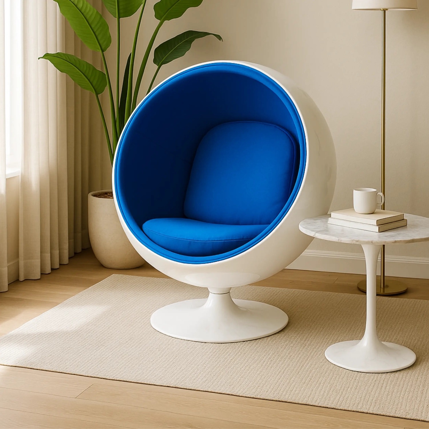Replica Ball Chair in Cashmere - Modern Armchairs - Mueble Design