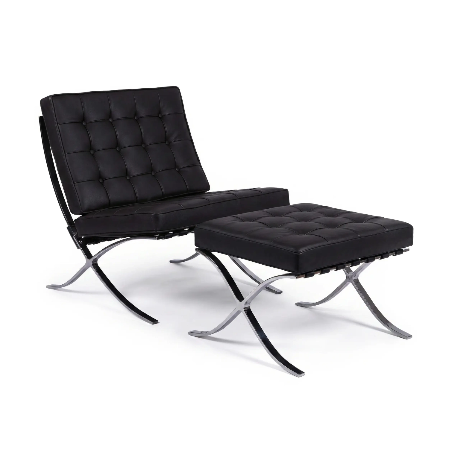 Inspirazione Sedia Berlin con Ottoman in Ecopelle - MobilieDesign