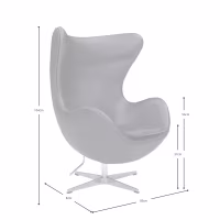 Inspiração da cadeira Egg - Poltrona moderna premium - Móveis de design