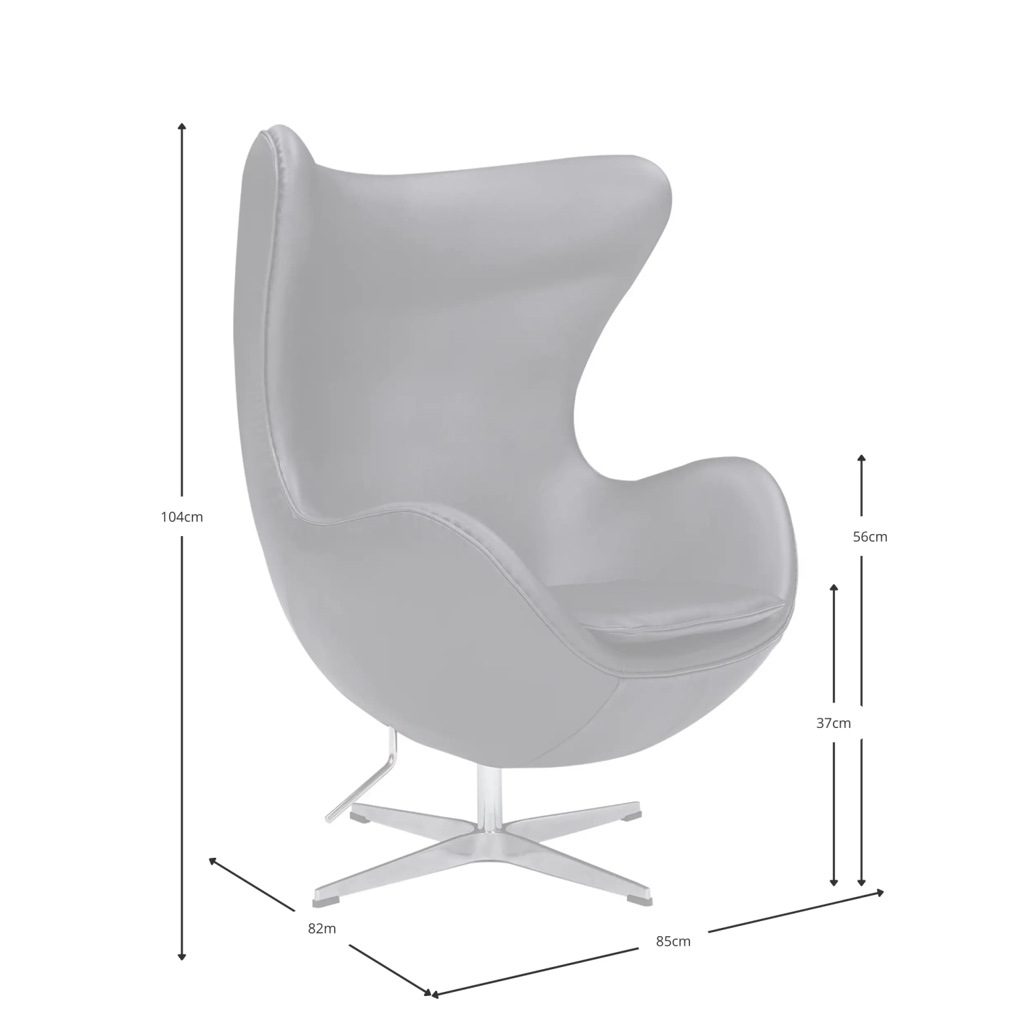 Inspiracja Krzesłem Jajko - Nowoczesny Fotel Premium - Designerskie Meble