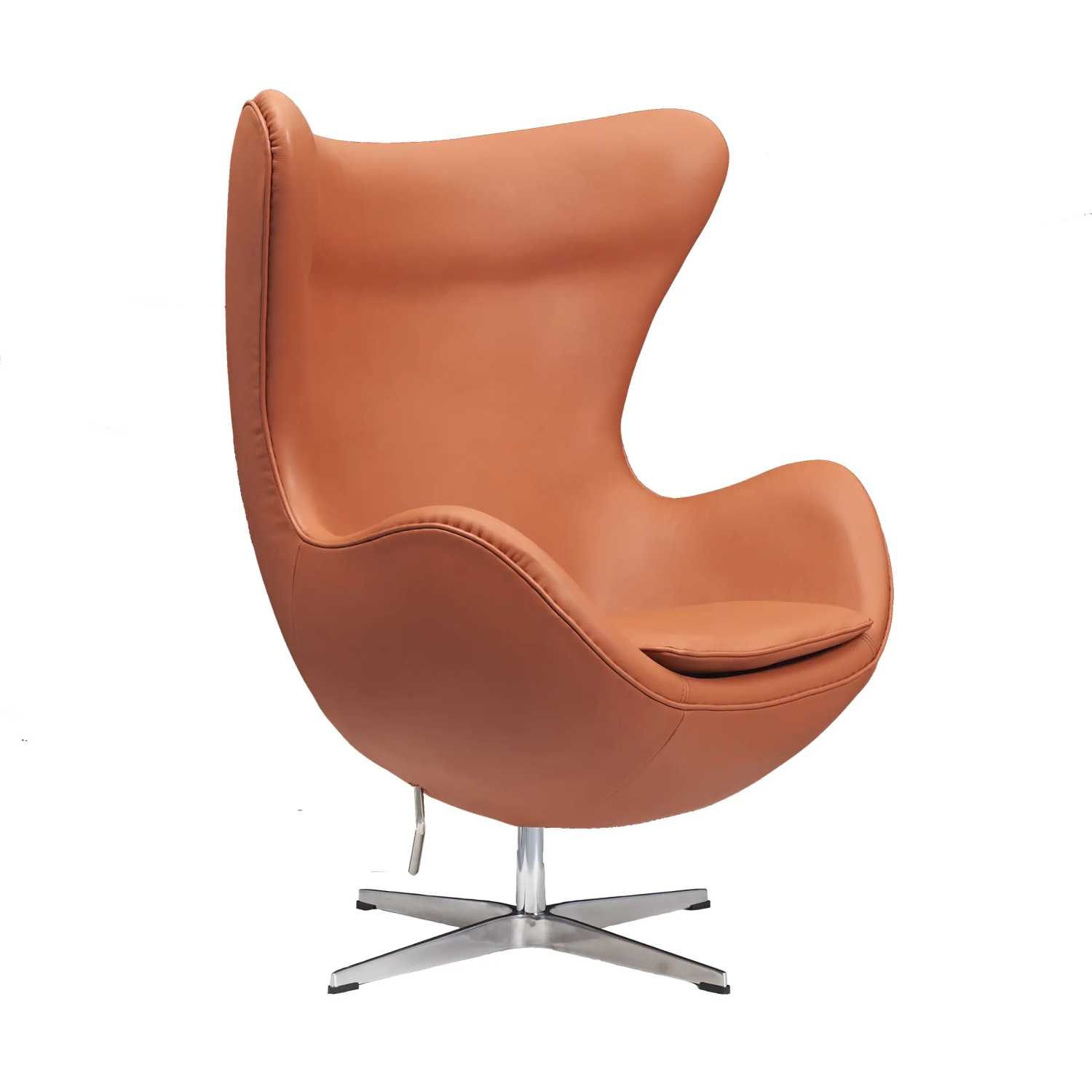 Ispirazione di Egg Chair di Pelle - Poltrona da Disegno Premium - Mobilie Design