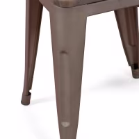 Wood Seat Stool Low Bistro Antique - Industrial stools and chairs