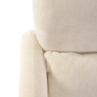 Cadeirão estofado minimalista Bristol estofado em espuma de alta densidade