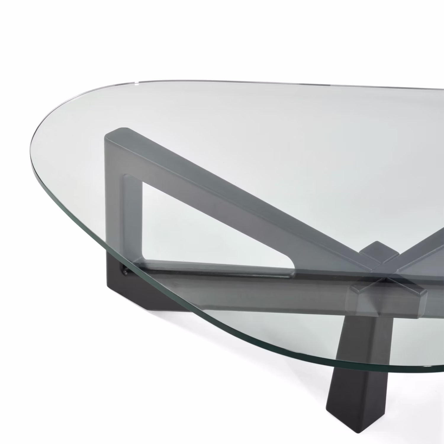 Design coffee table in tempered glass - Nodda