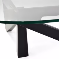 Design coffee table in tempered glass - Nodda