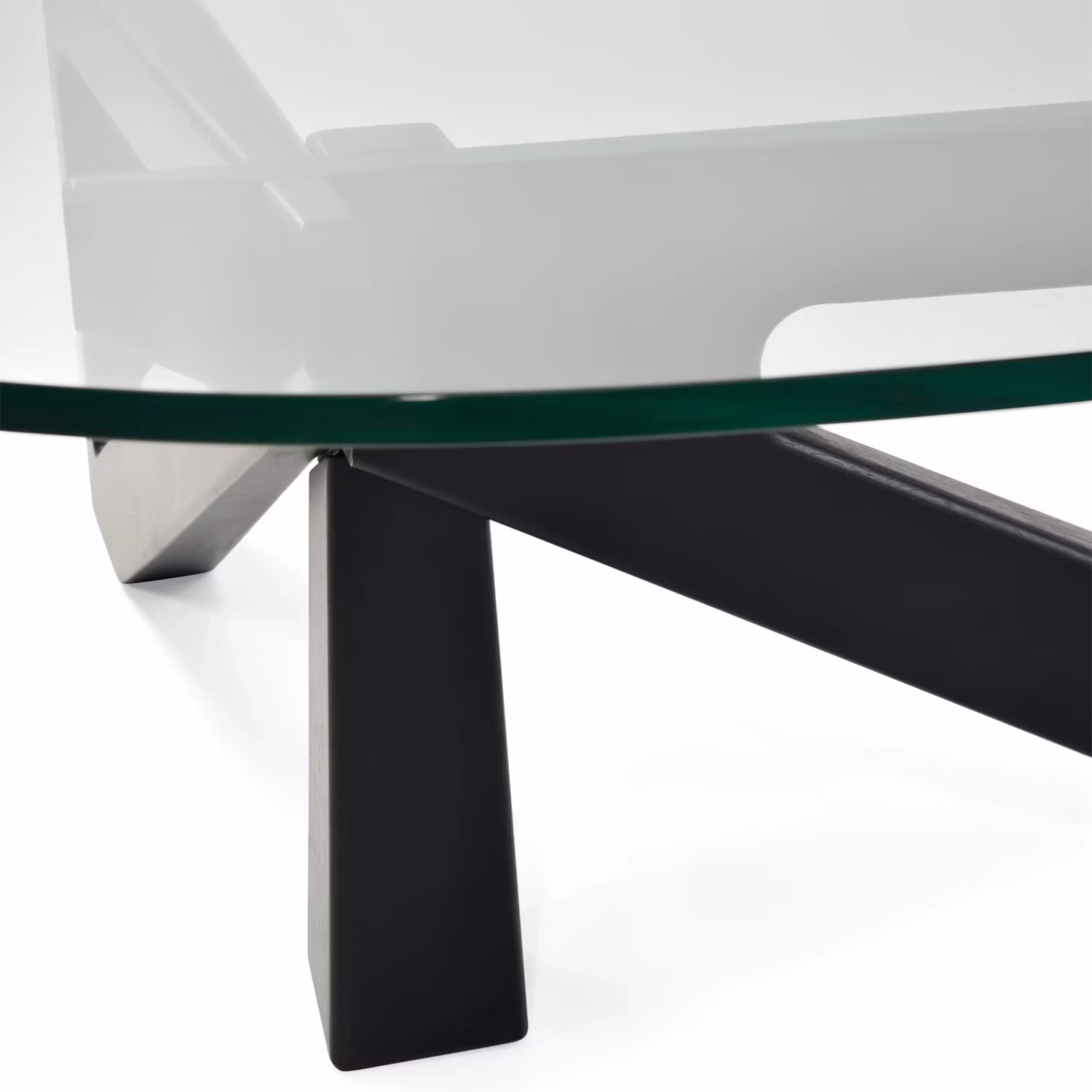 Mesa de centro de design em vidro temperado - Nodda