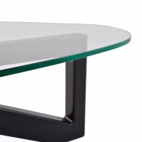 Mesa de centro de design em vidro temperado - Nodda