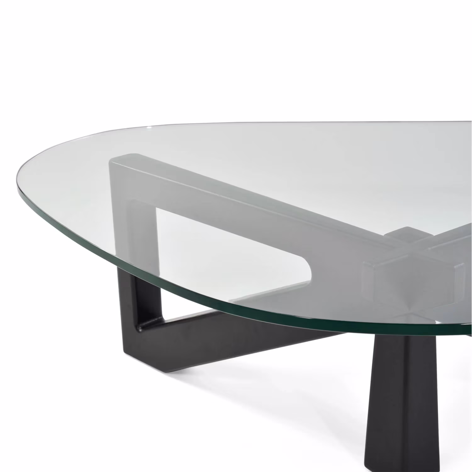 Mesa de centro de diseño en cristal templado - Nodda
