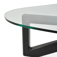 Table basse design en verre trempé - Nodda