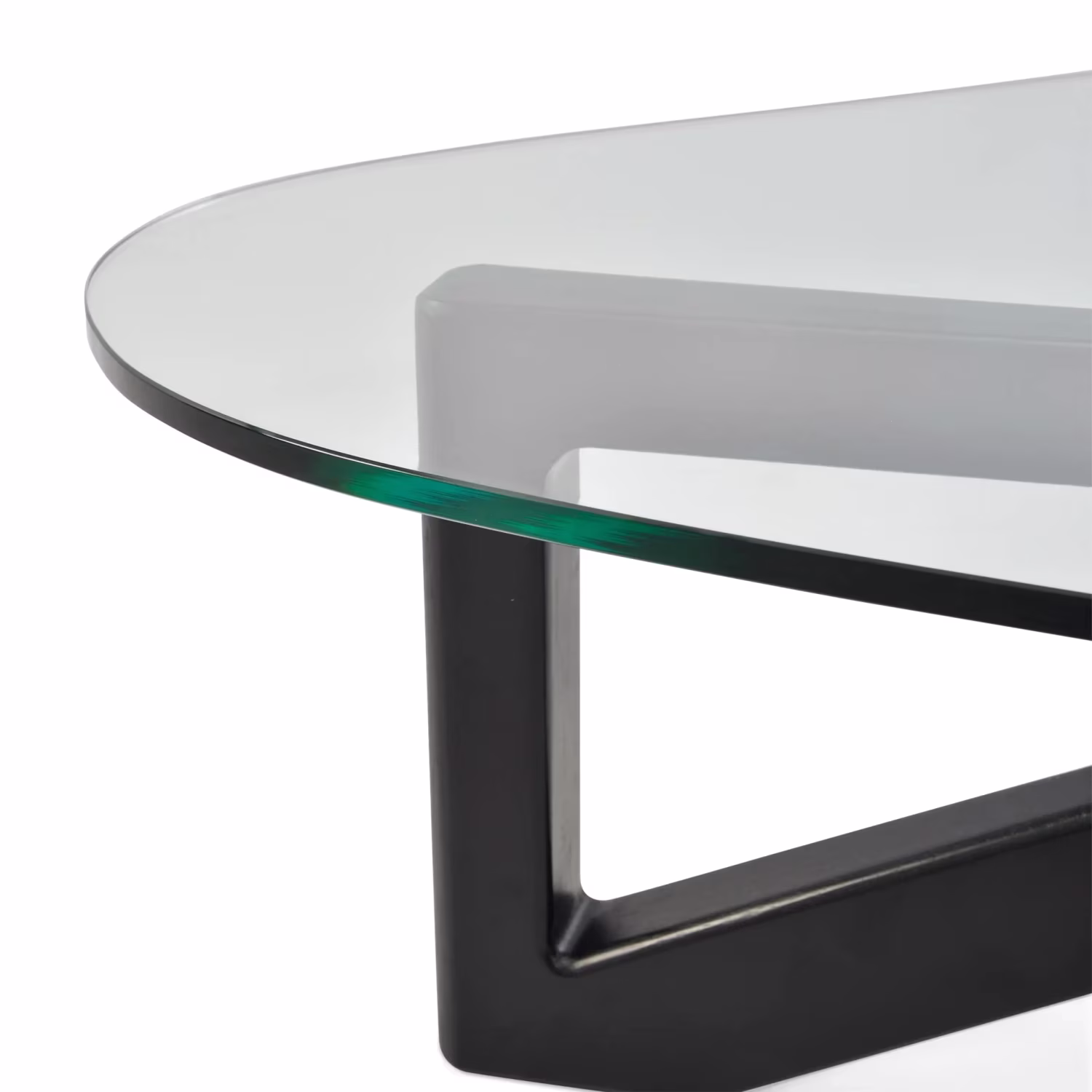 Mesa de centro de design em vidro temperado - Nodda