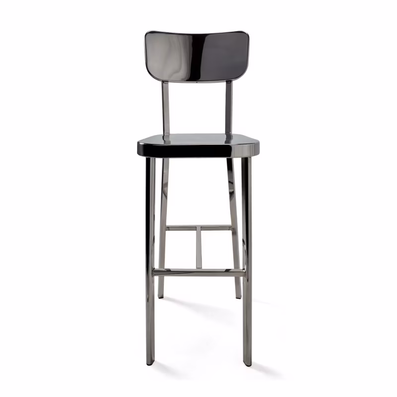 Stool stainless steel chrome-plated high - Delawere