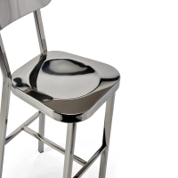 Hocker edelstahl verchromt hoch - Delawere