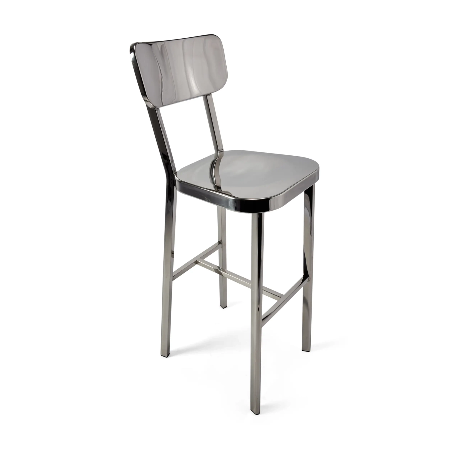 Stool stainless steel chrome-plated high - Delawere