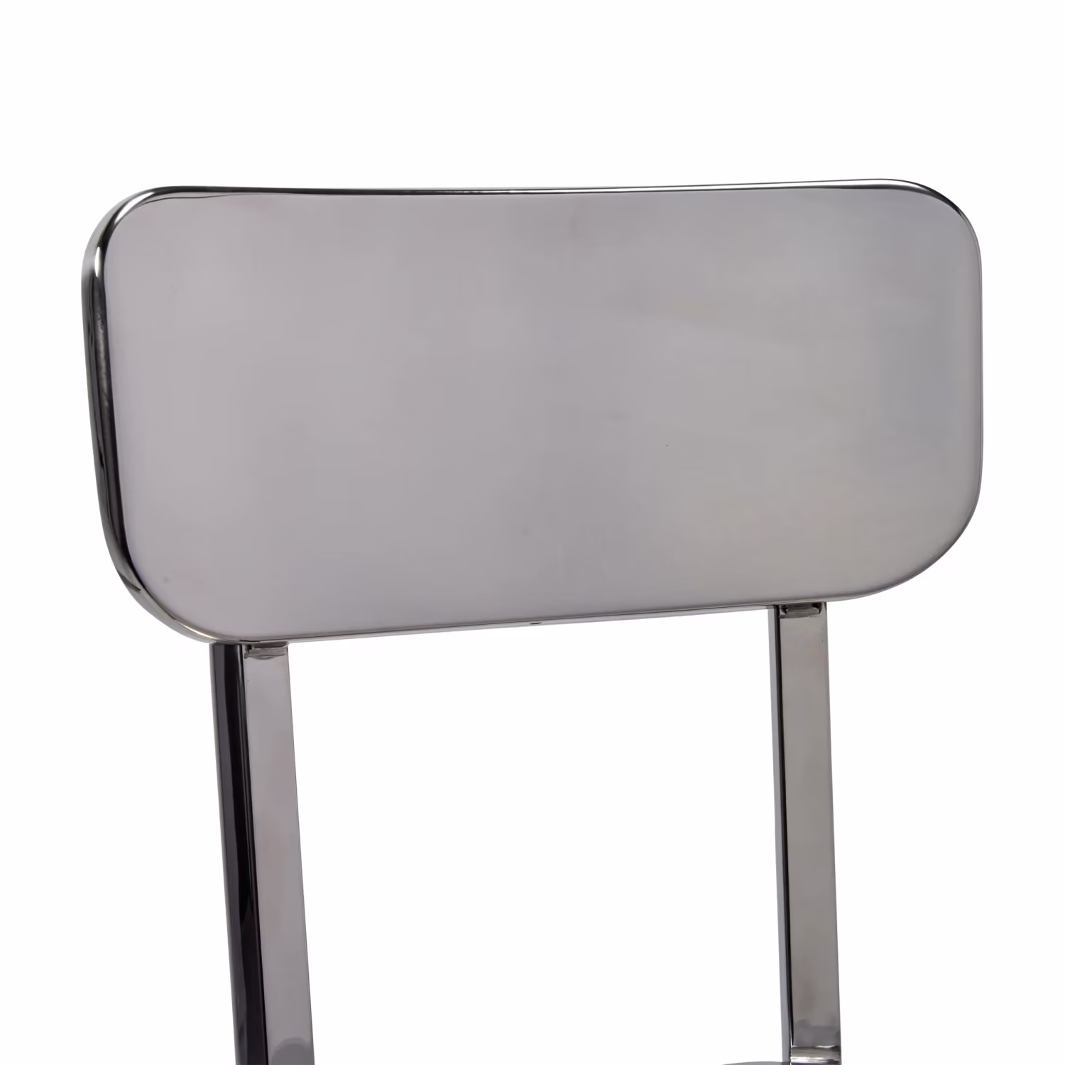 Taburete alto en acero inoxidable cromado - Delawere