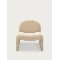 Cadeirão de design estofado Basel, estilo minimalista e confortável