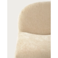 Cadeirão de design estofado Basel, estilo minimalista e confortável