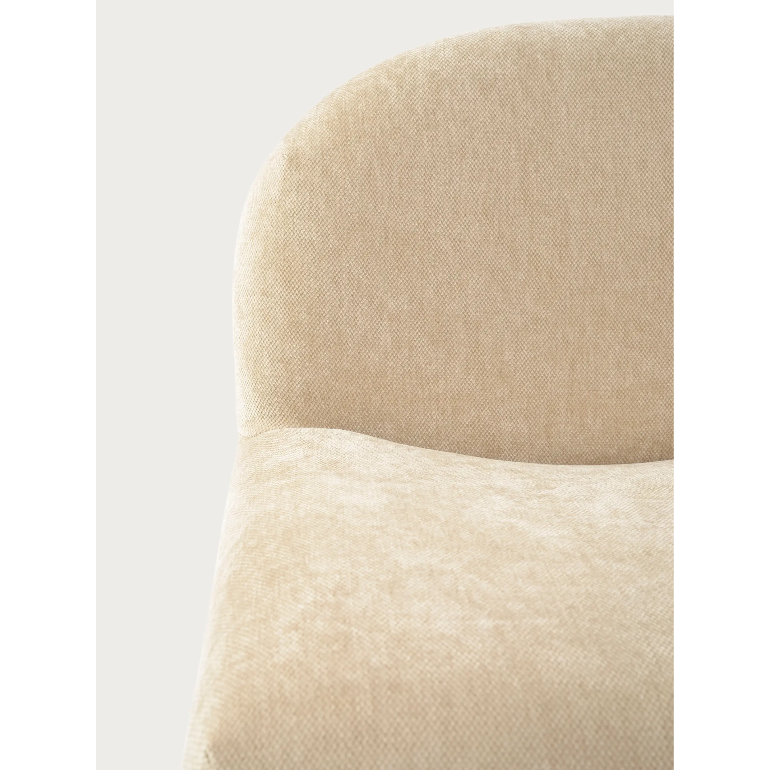 Sillón de diseño tapizado Basel, estilo minimalista y cómodo