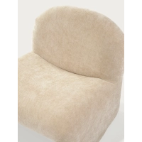 Basel upholstered design armchair, minimalist and comfortable style