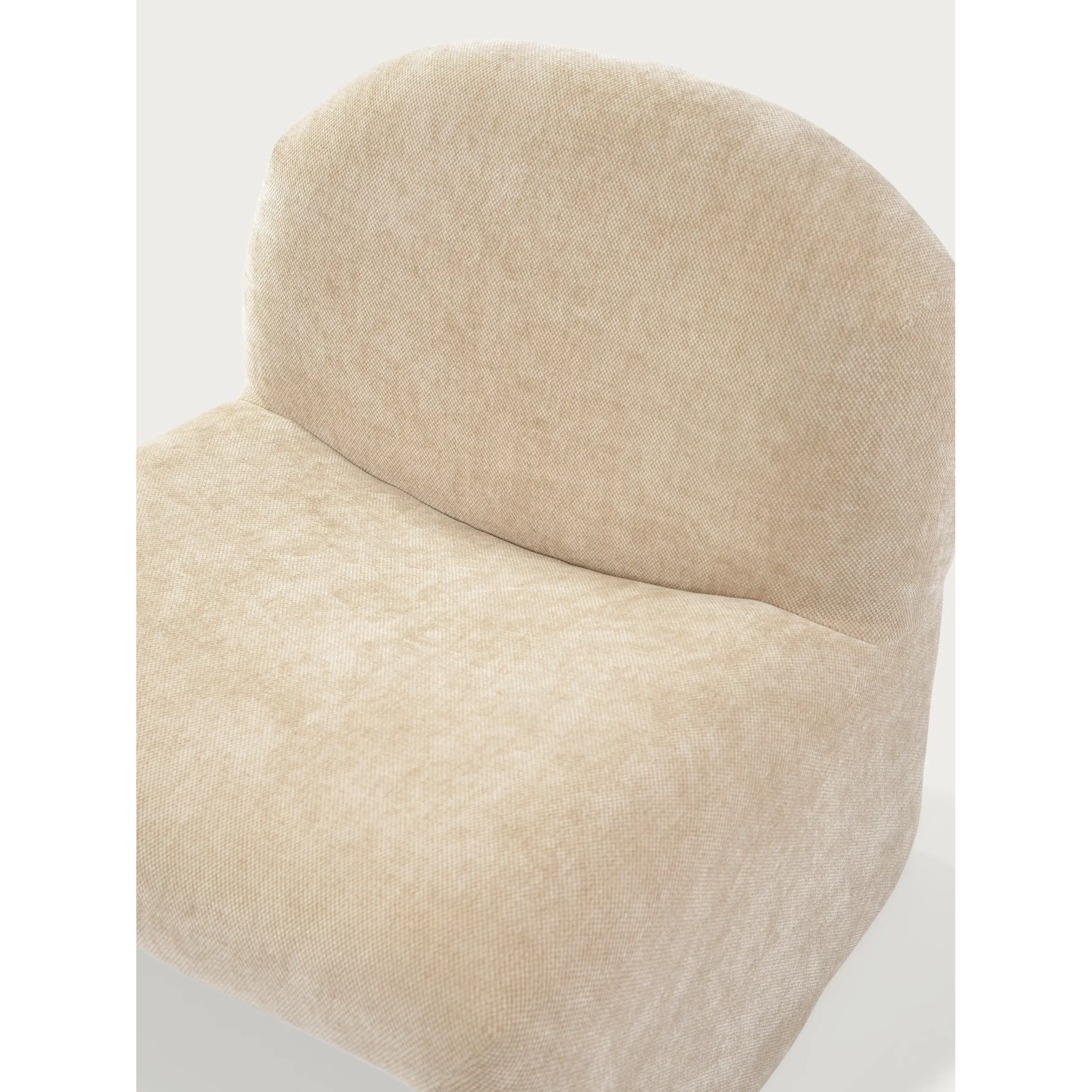 Basel upholstered design armchair, minimalist and comfortable style