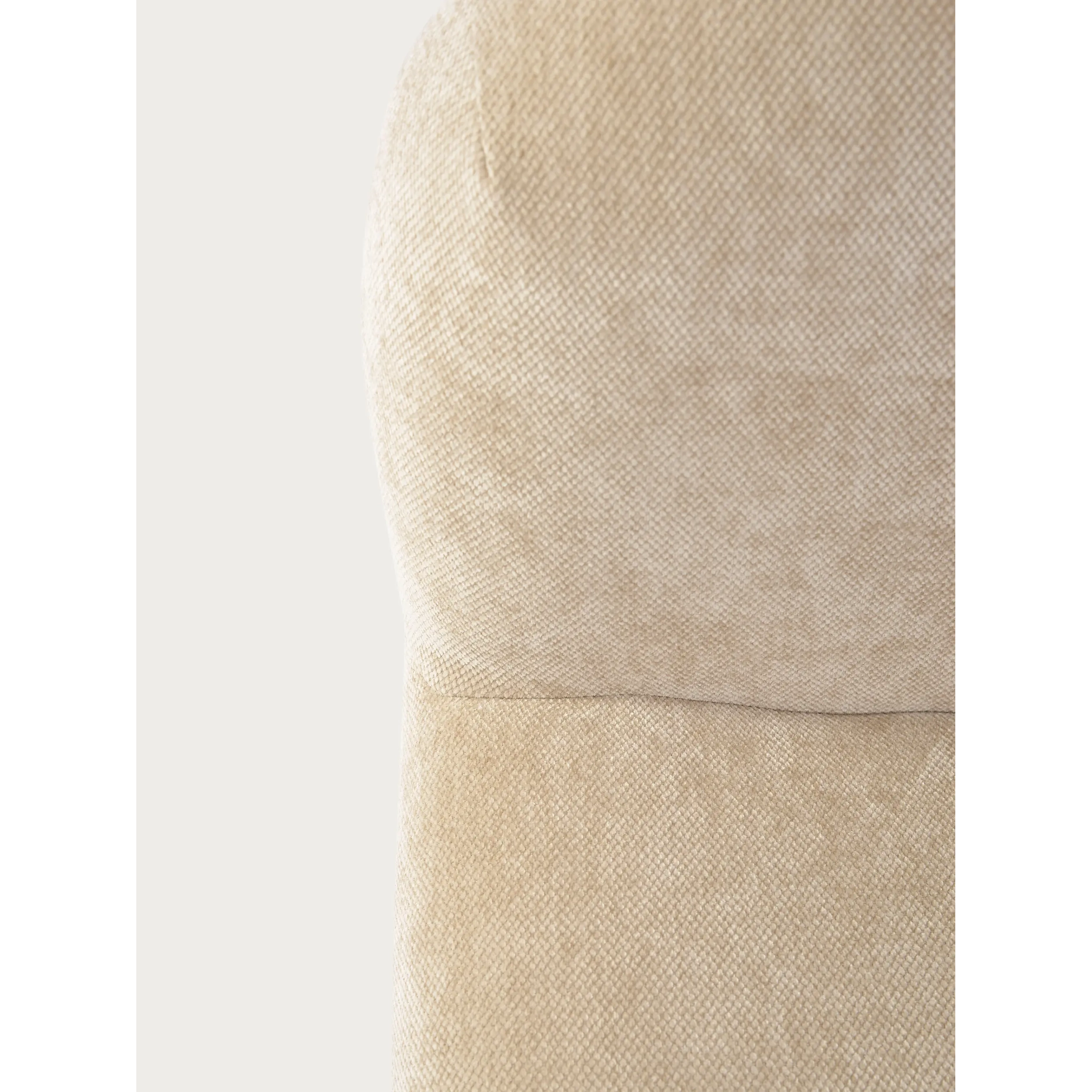 Basel upholstered design armchair, minimalist and comfortable style